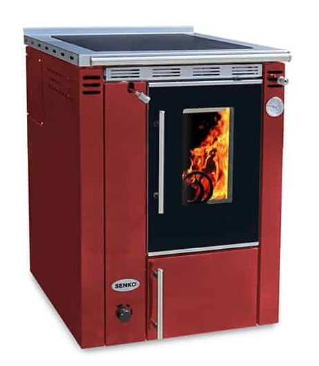 Teplovodný sporák Senko C-20 PREMIUM červený