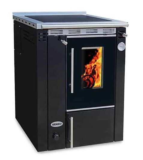 Teplovodný sporák Senko C-20 PREMIUM čierny