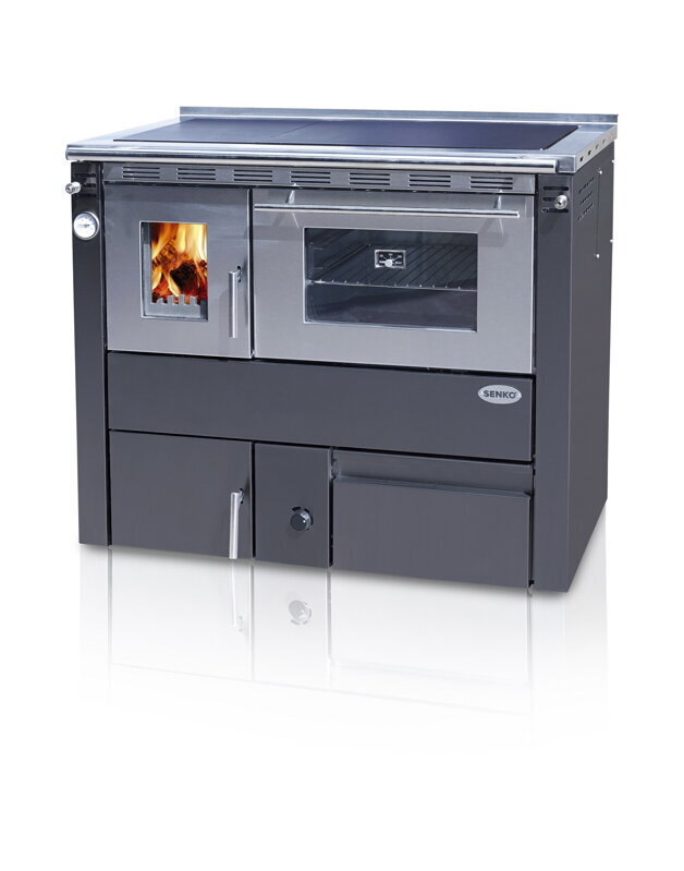 Teplovodný sporák s výmenníkom Senko C-25 antracit